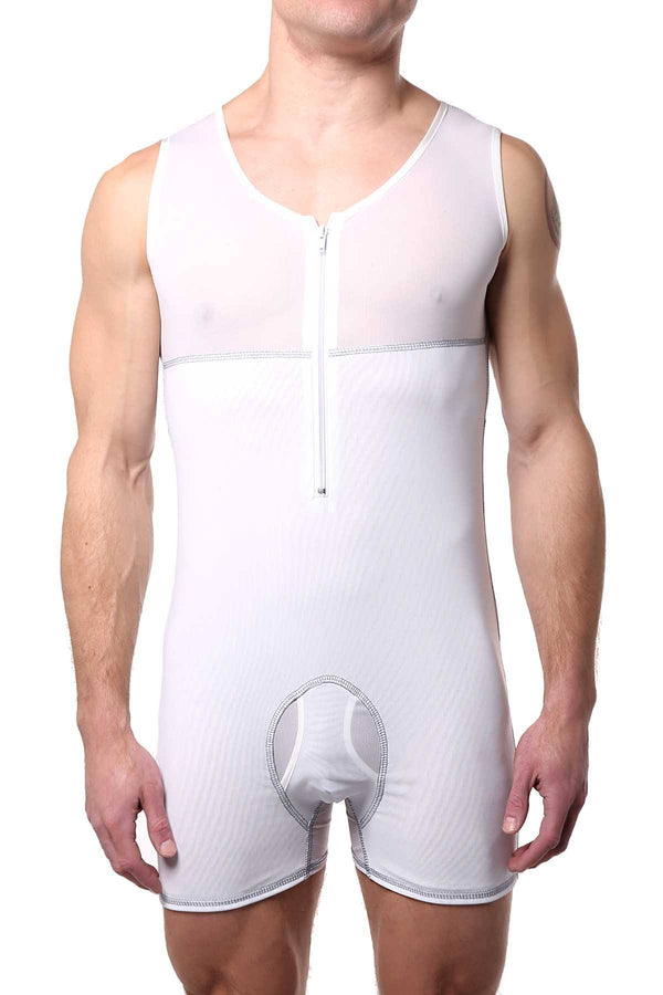 Go Softwear White Body-Shaper Body-Suit