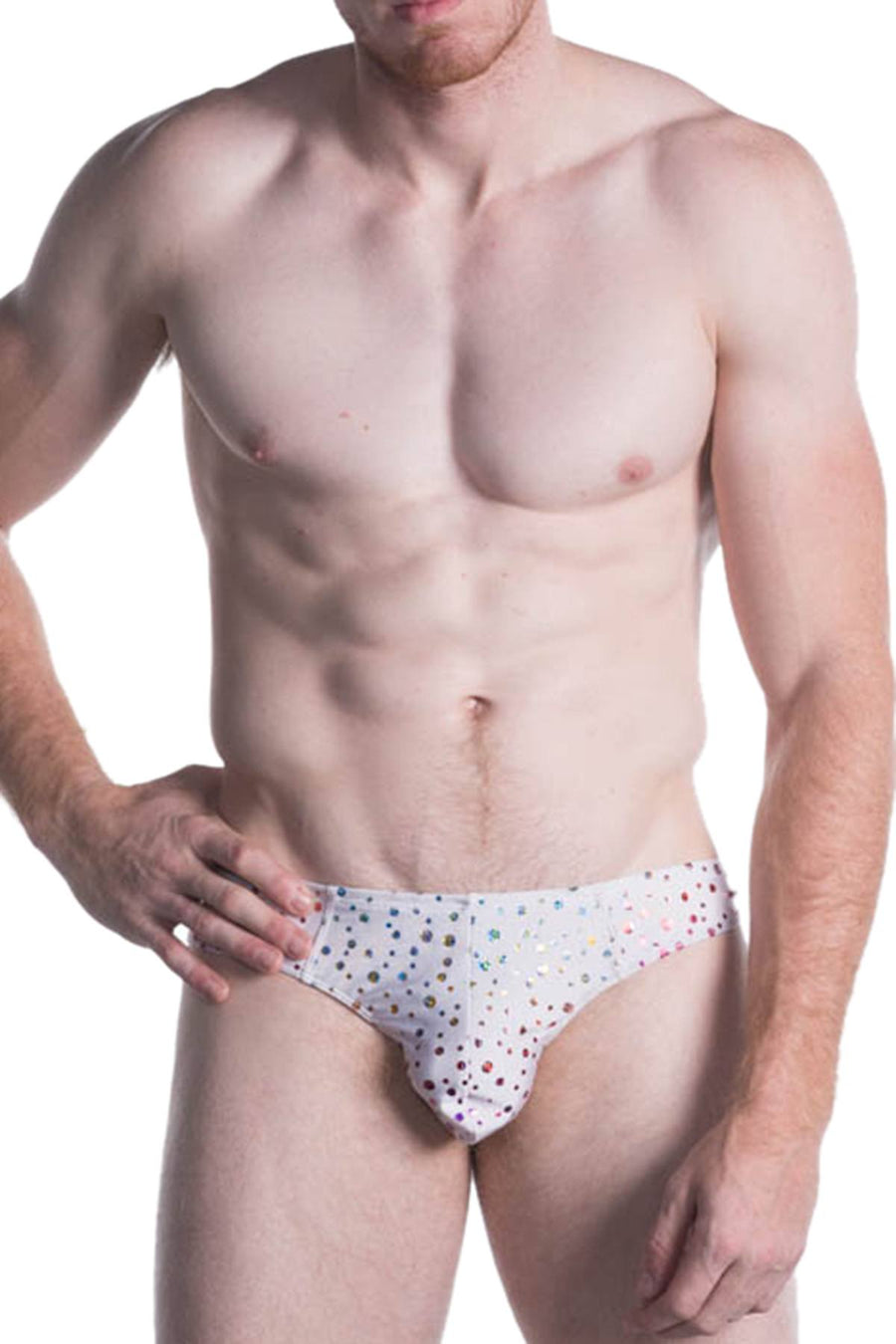 Go Softwear White Hologram Swim Thong