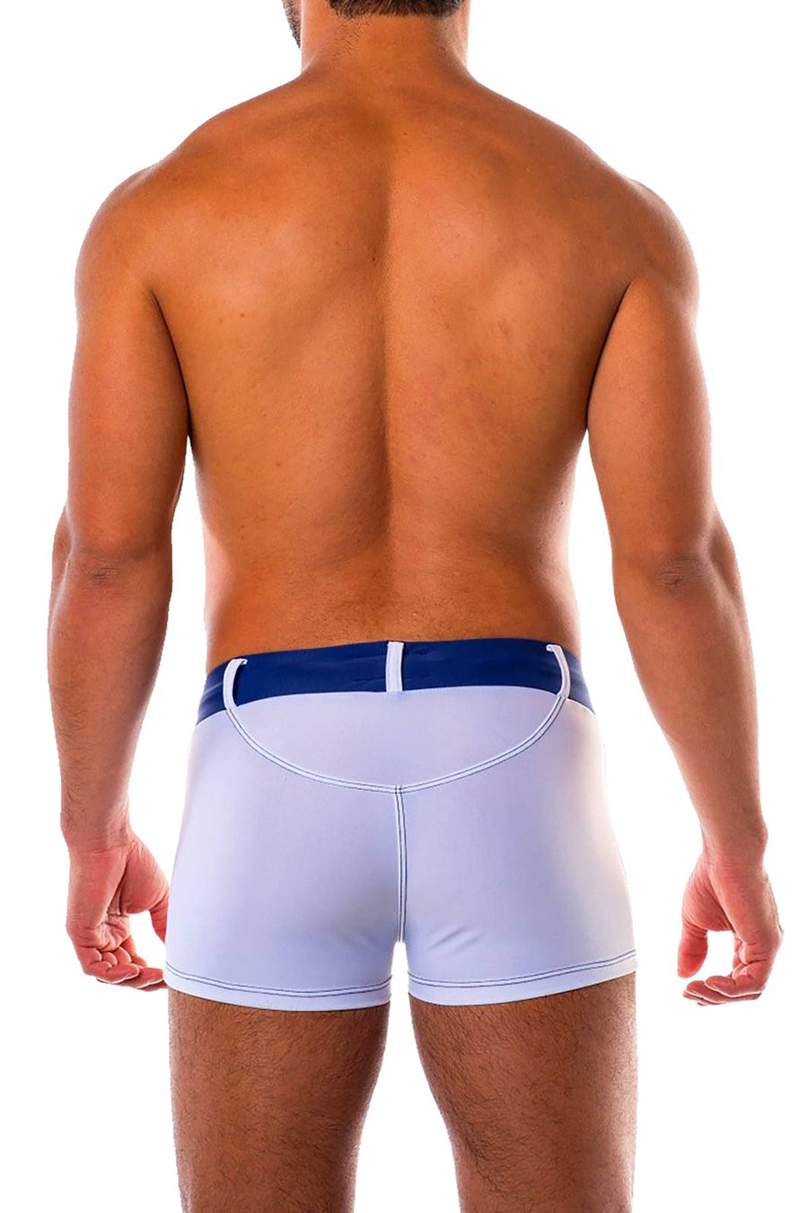 Go Softwear White/Navy Bahia Square Cut Swim Bottom