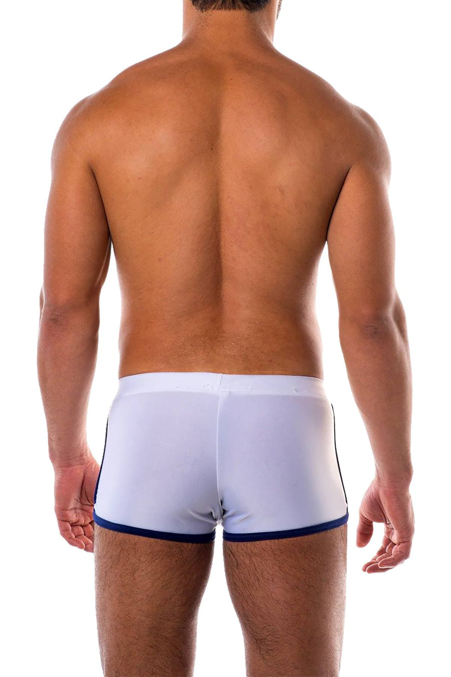 Go Softwear White/Navy Playa Square Cut Swim Bottom