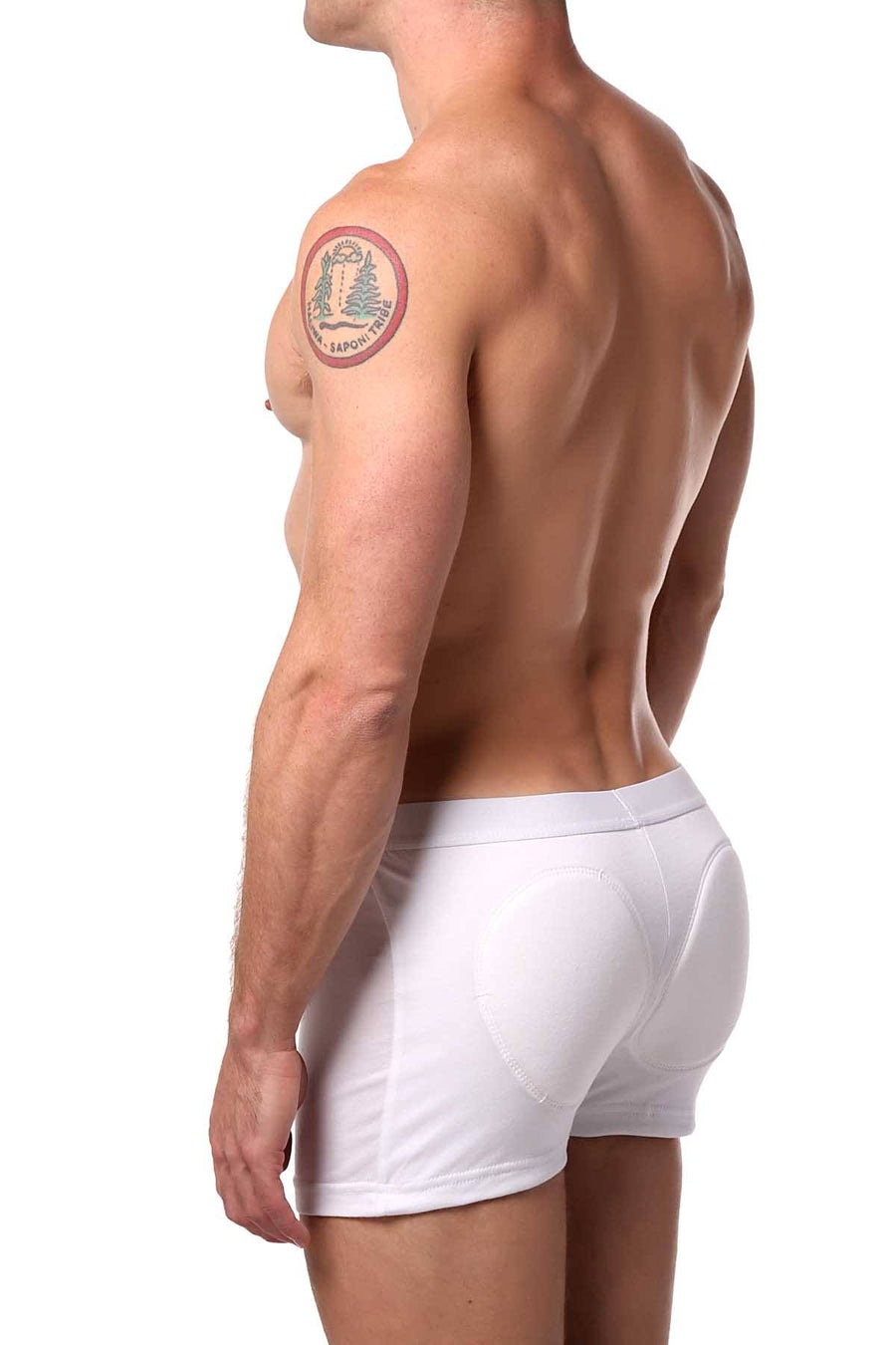 Go Softwear White Padded-Rear Boxer Brief