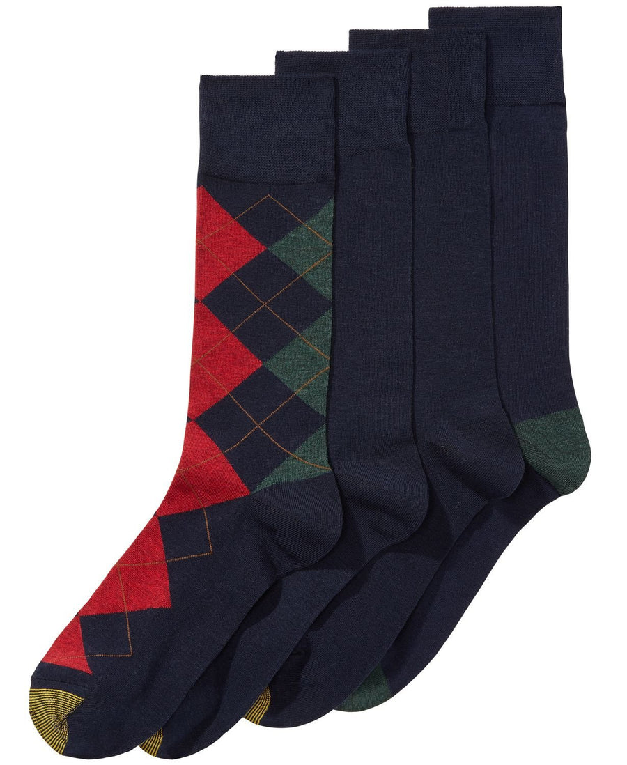 Gold Toe 4-pk. Argyle SocksNavy