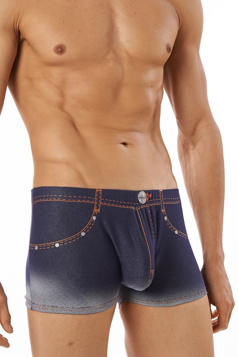 Good Devil Blue Jean-Print Boxer