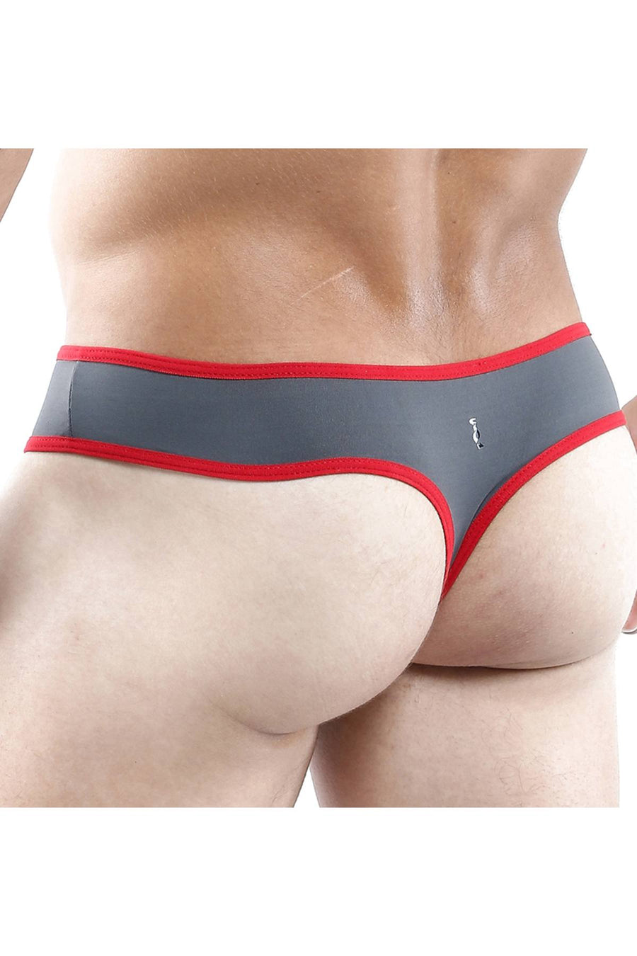 Good Devil Grey/Red Carnal Love Slip Thong