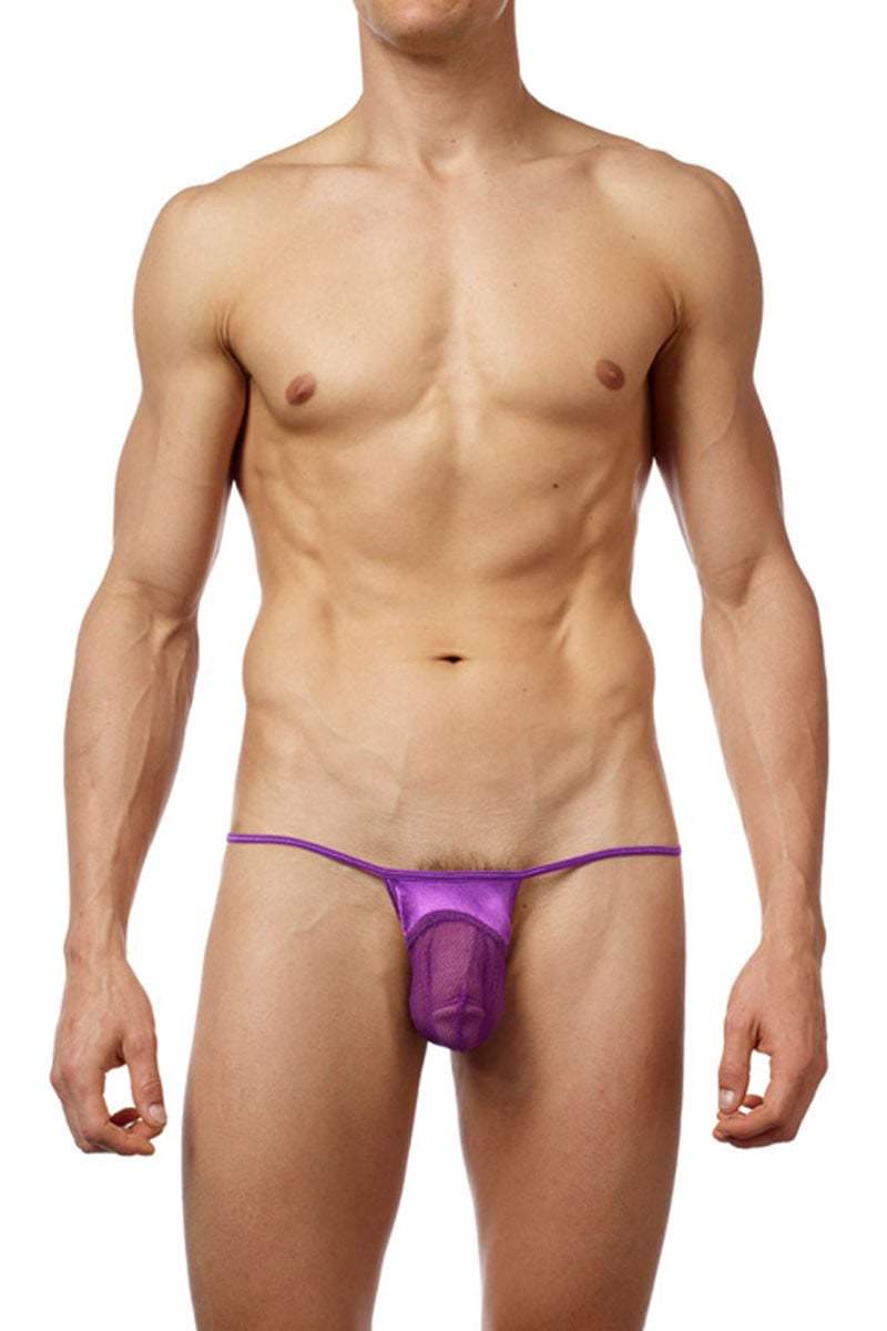 Good Devil Purple Net G-String