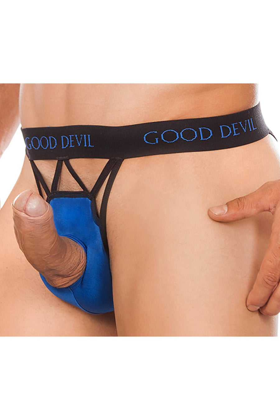 Good Devil Royal Blue/Black Free Your Desires Slip Thong