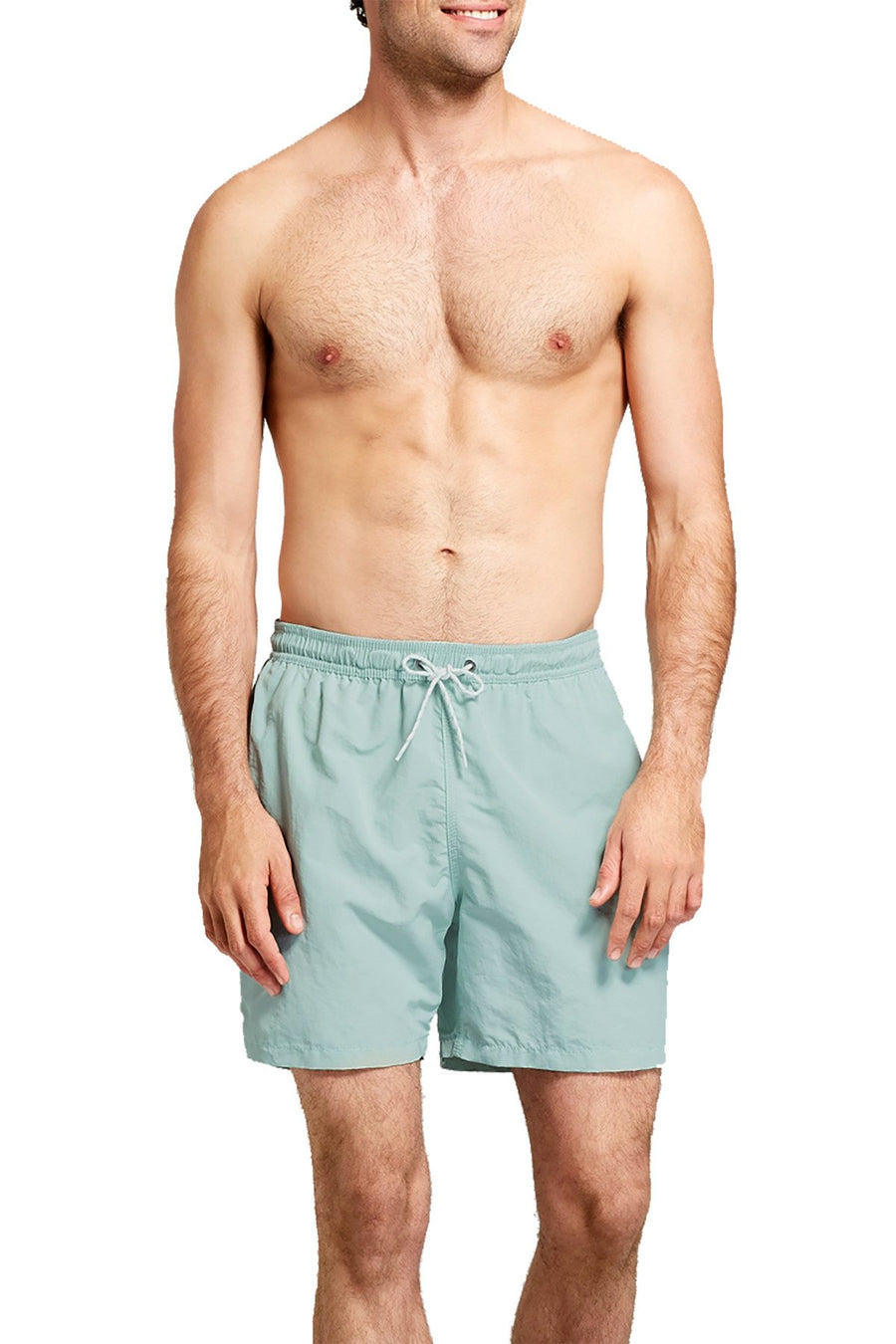 Goodfellow & Co. Pale Mint 18" Big & Tall Elastic Waist Swim Trunk