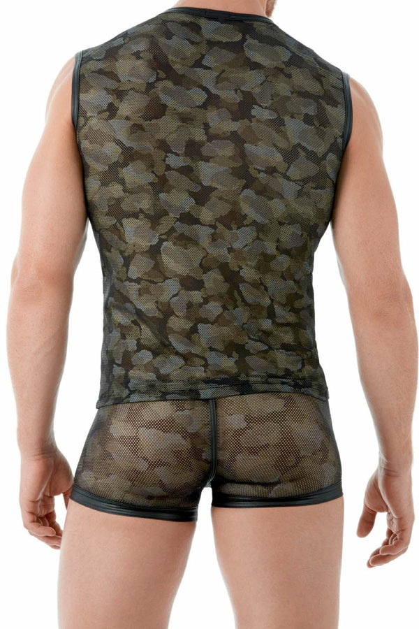 Gregg Homme Black Camo Mesh Tank Top