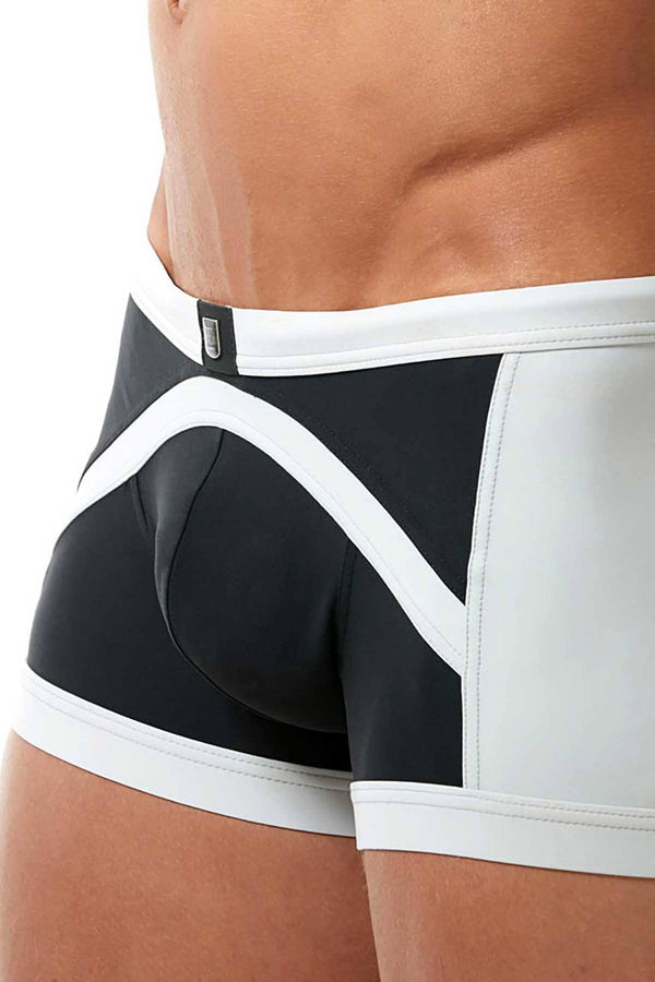Gregg Homme Black/Grey Reef Swim Trunk