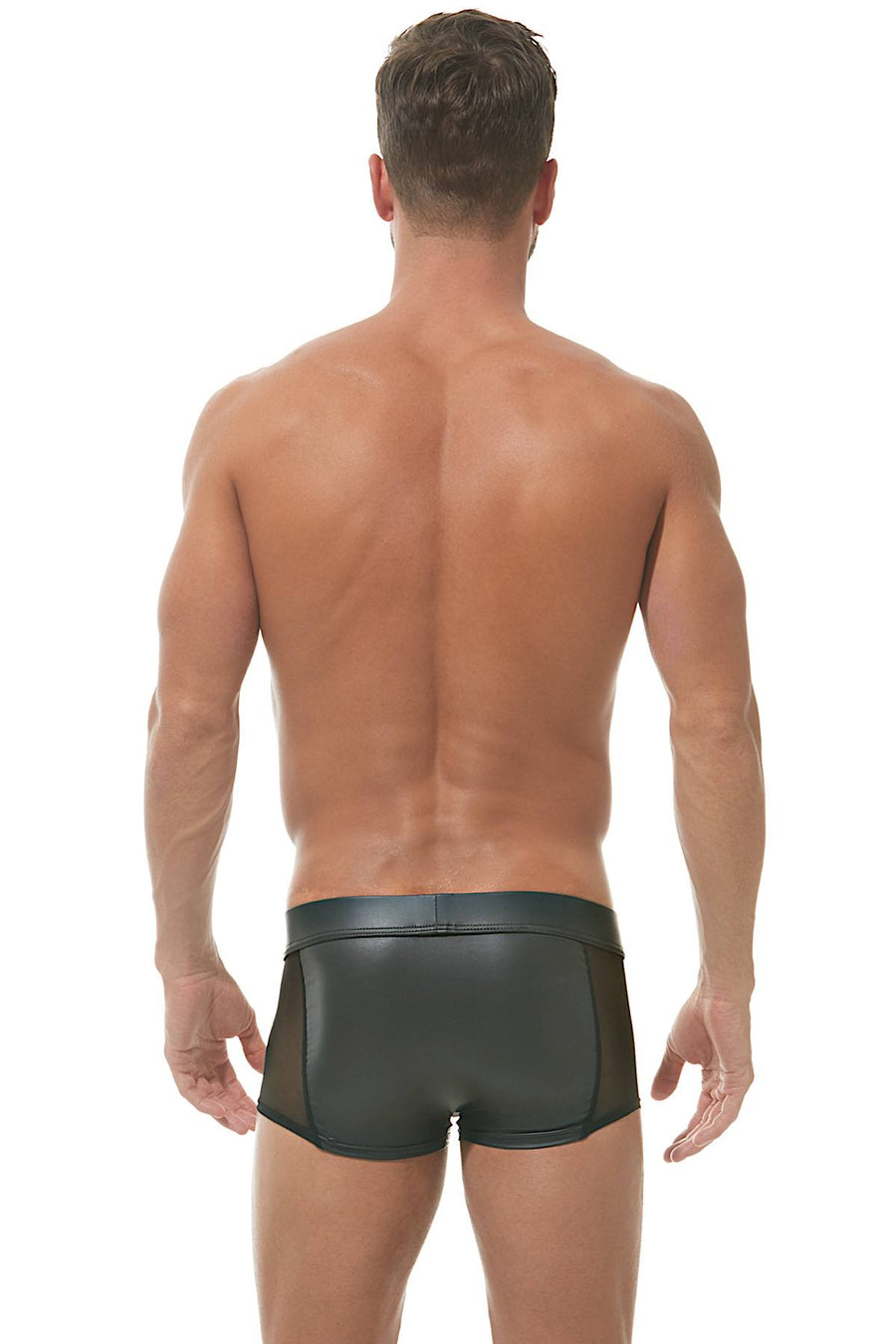 Gregg Homme Black Pleather/Mesh X Trunk