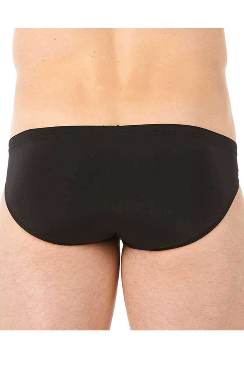Gregg Homme Black Undo Detachable Leather Pouch Brief