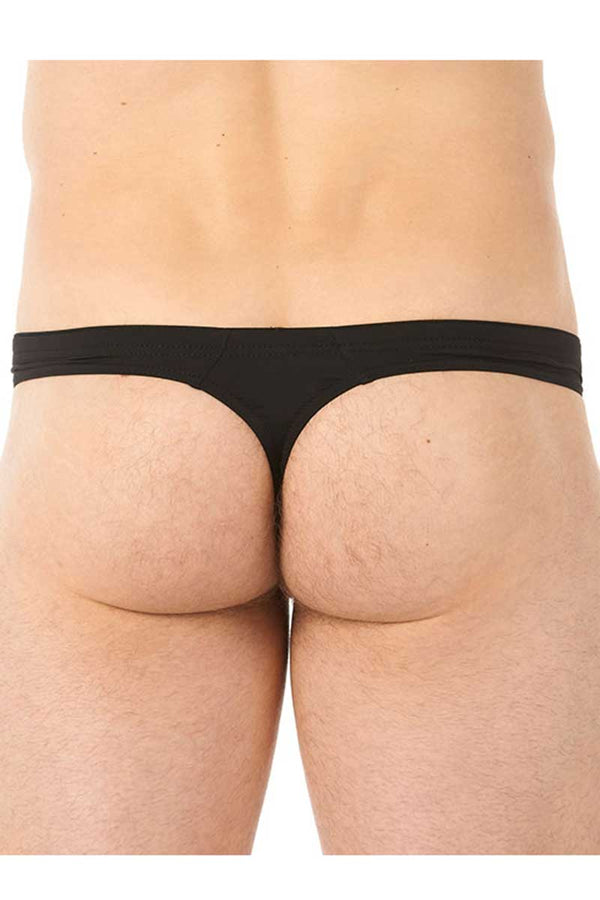 Gregg Homme Black Undo Detachable Leather Pouch Thong