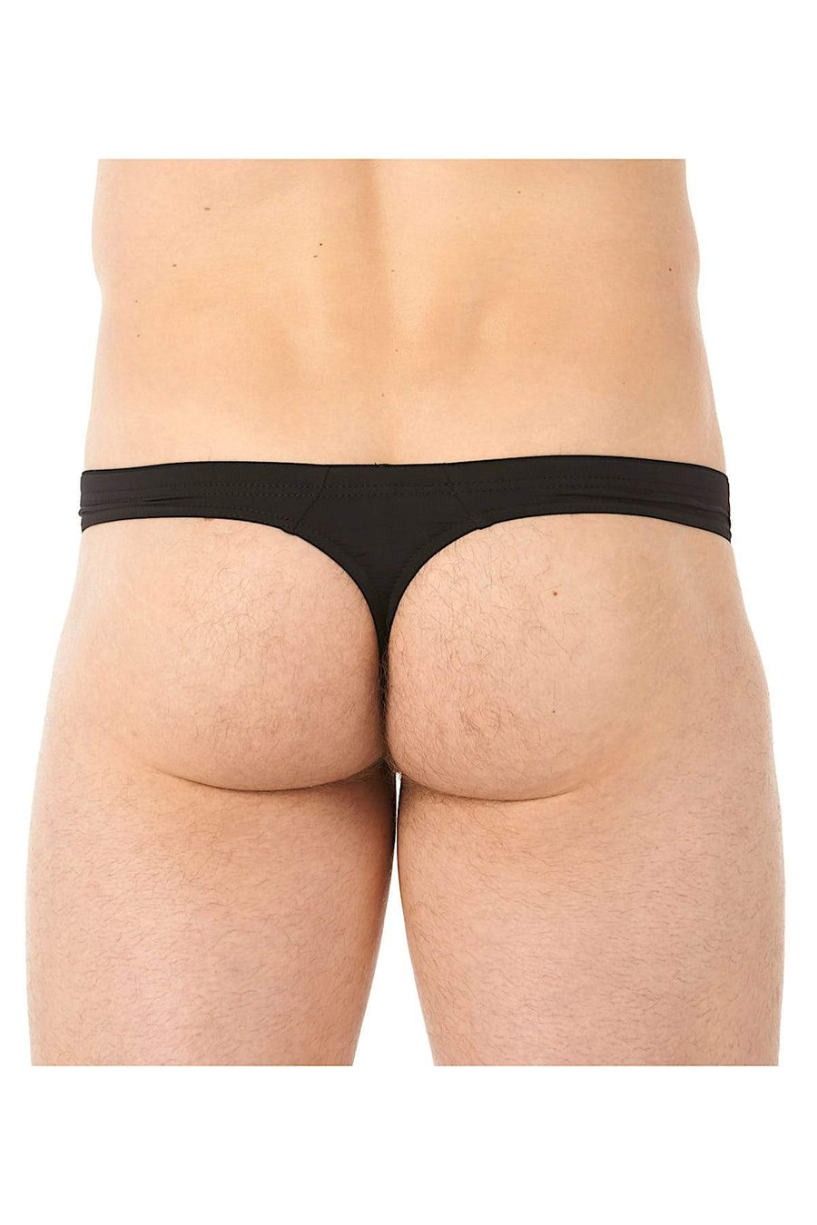 Gregg Homme Black Undo Detachable Leather Pouch Thong