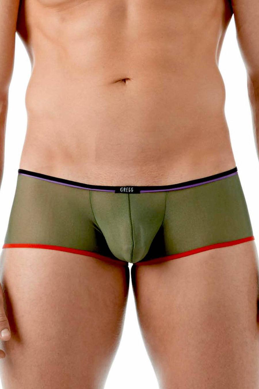 Gregg Homme Khaki Affair Sheer Knit Trunk