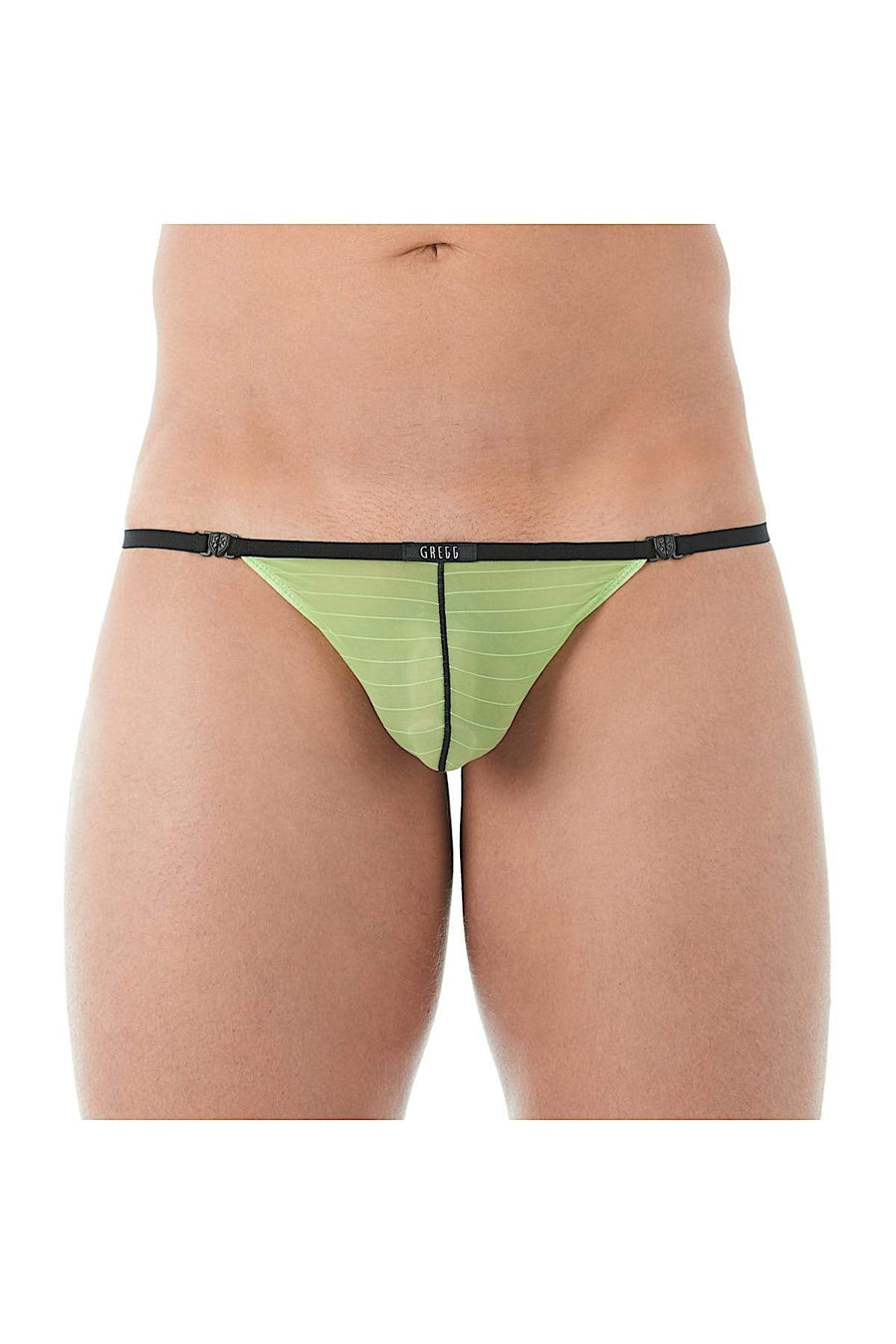 Gregg Homme Lime Mesh Suspender C-Ring String