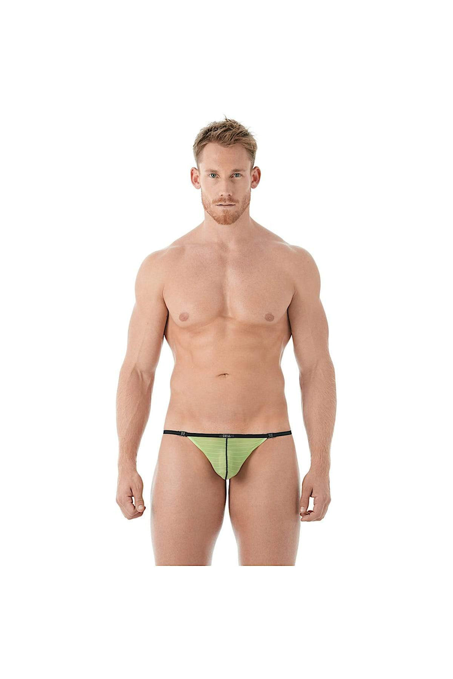 Gregg Homme Lime Mesh Suspender C-Ring String