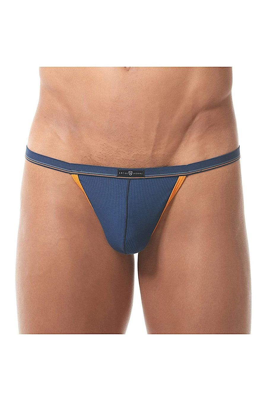 Gregg Homme Navy Sense Ribbed Modal G-String