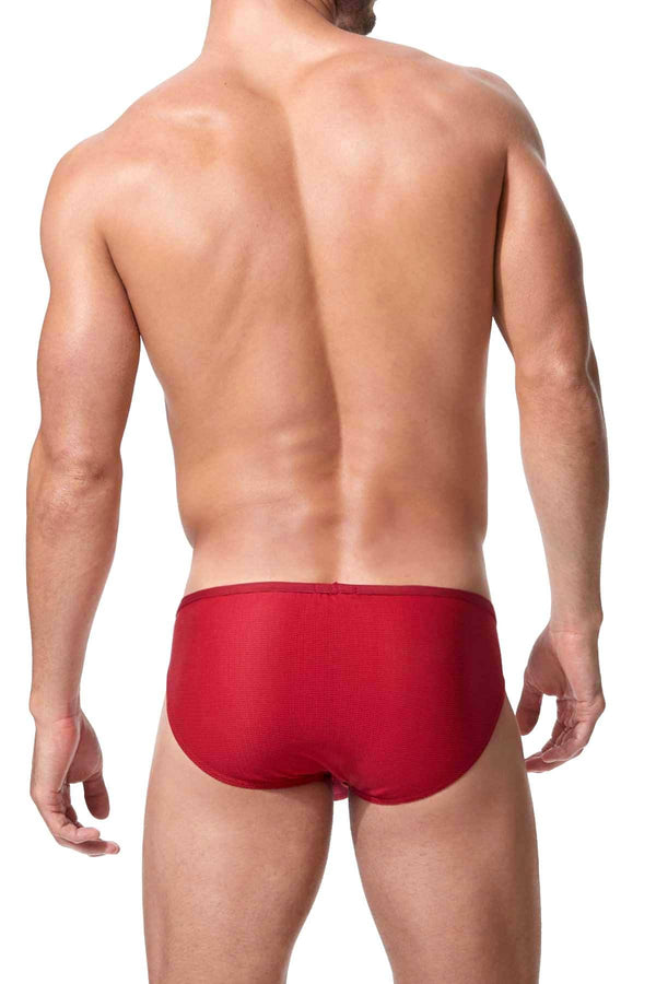 Gregg Homme Red Micro-Modal/Jacquard Xcite Brief