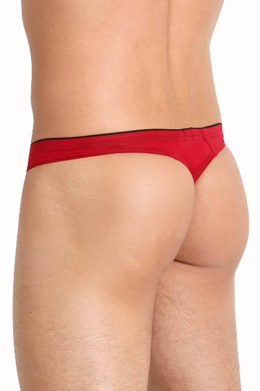 Gregg Homme Red Undo Detachable Leather Pouch Thong