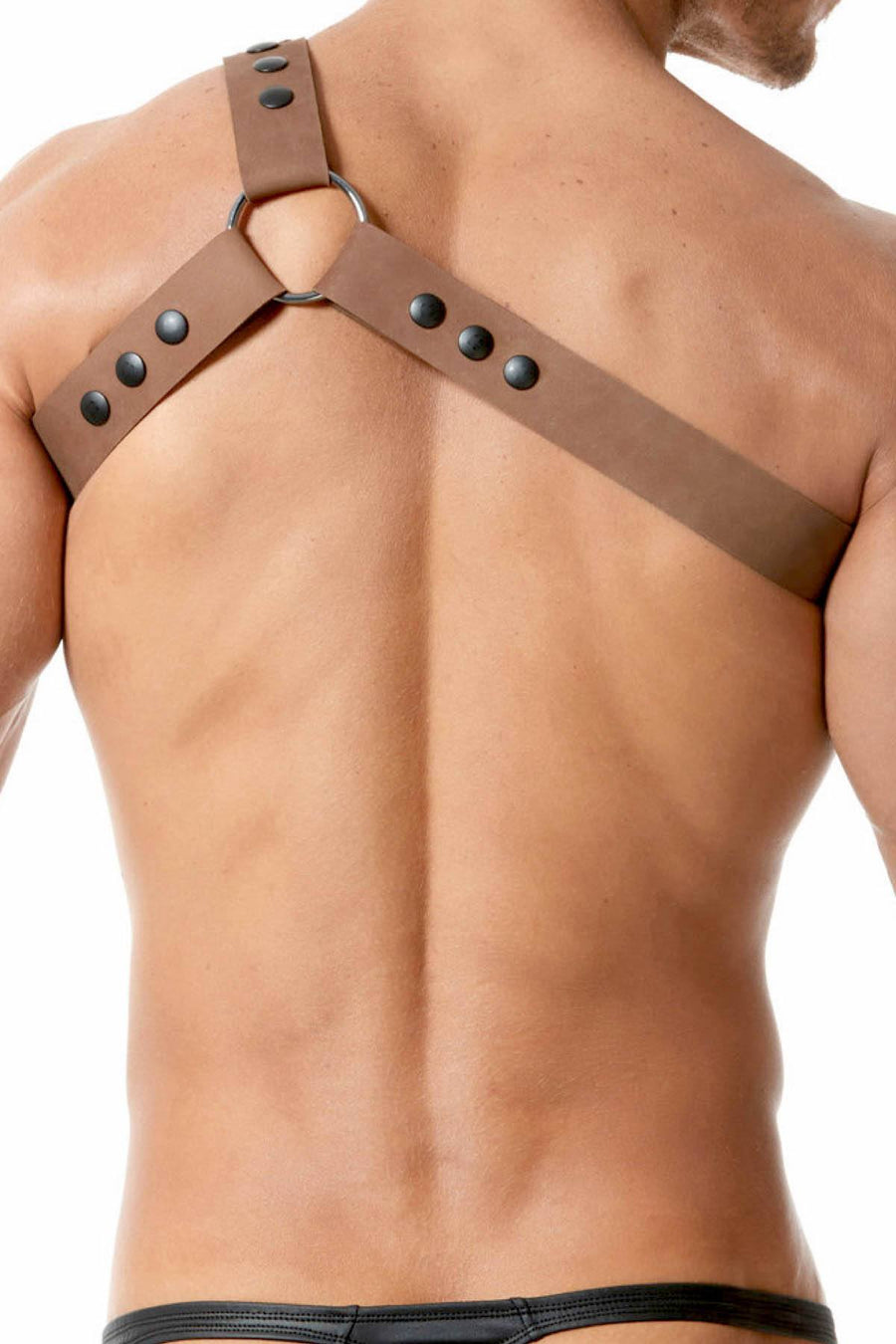 Gregg Homme Tan Bonded-Leather Top Harness