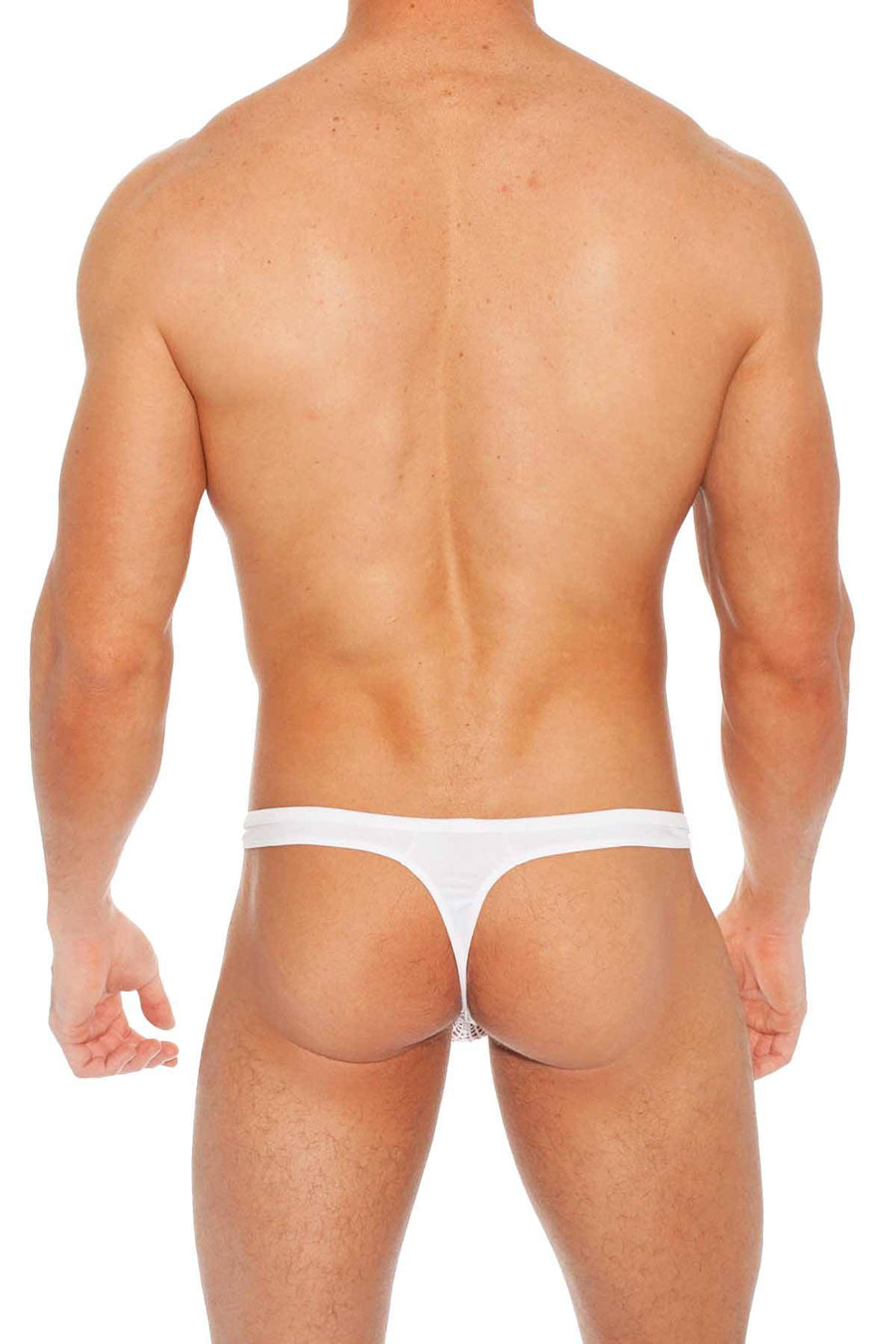 Gregg Homme White Beyond-Doubt Mesh Maximizer Thong