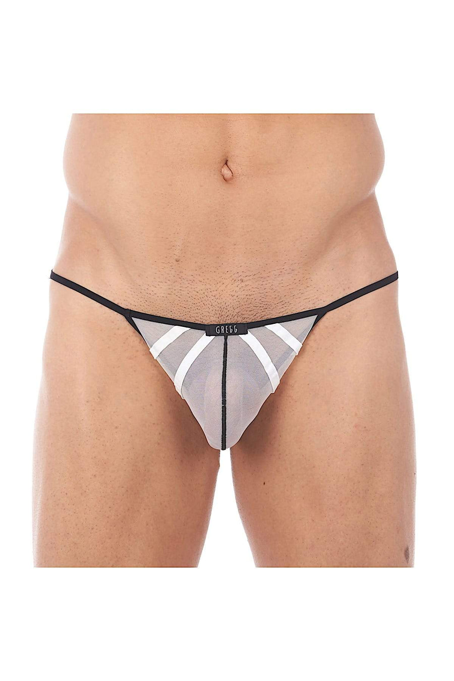 Gregg Homme White Erupt Mesh Enhancing G-String