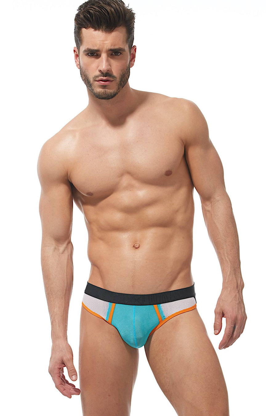 Gregg Homme White/Orange/Aqua Challenger Jock