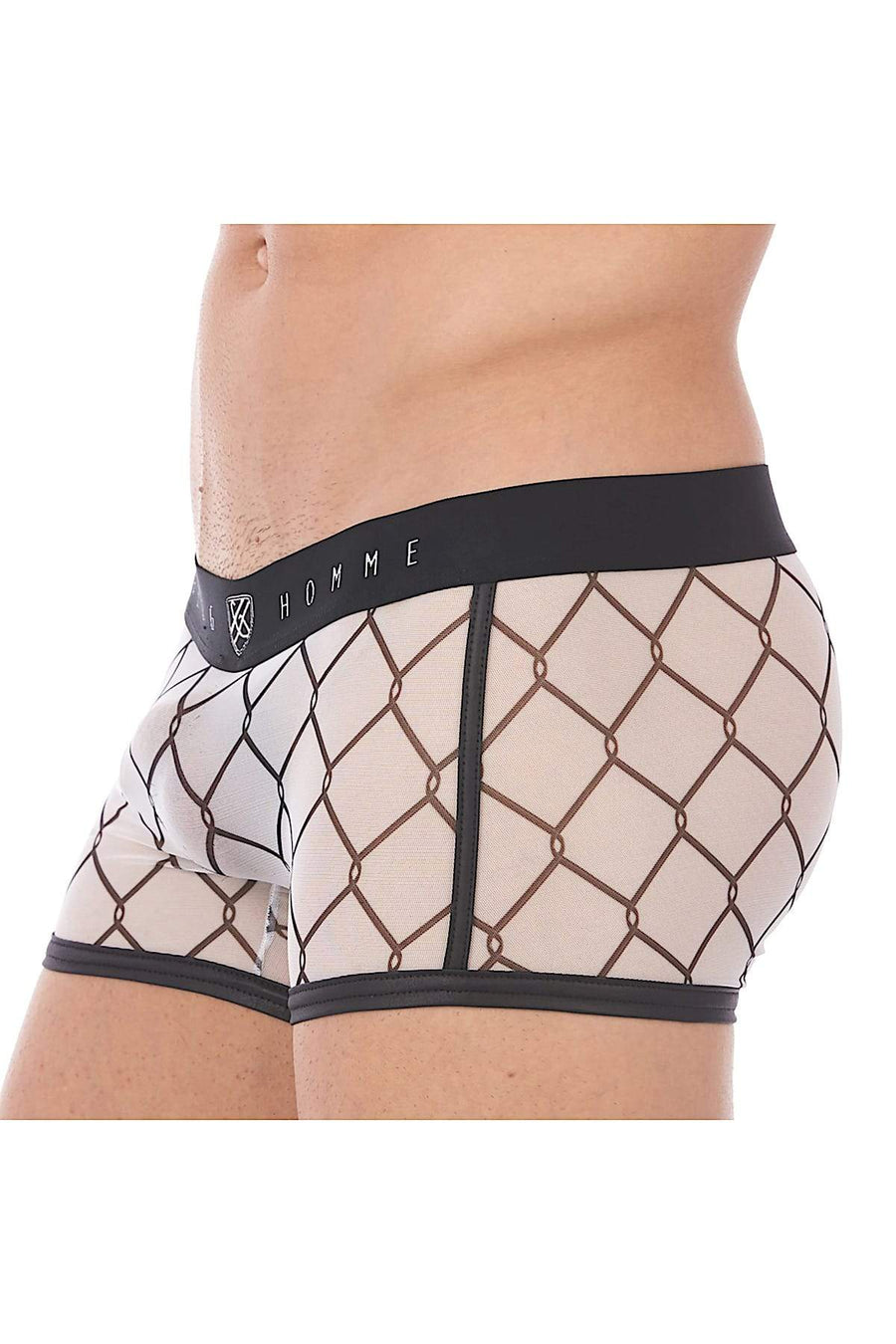 Gregg Homme White Wired Mesh C-Ring Boxer Brief
