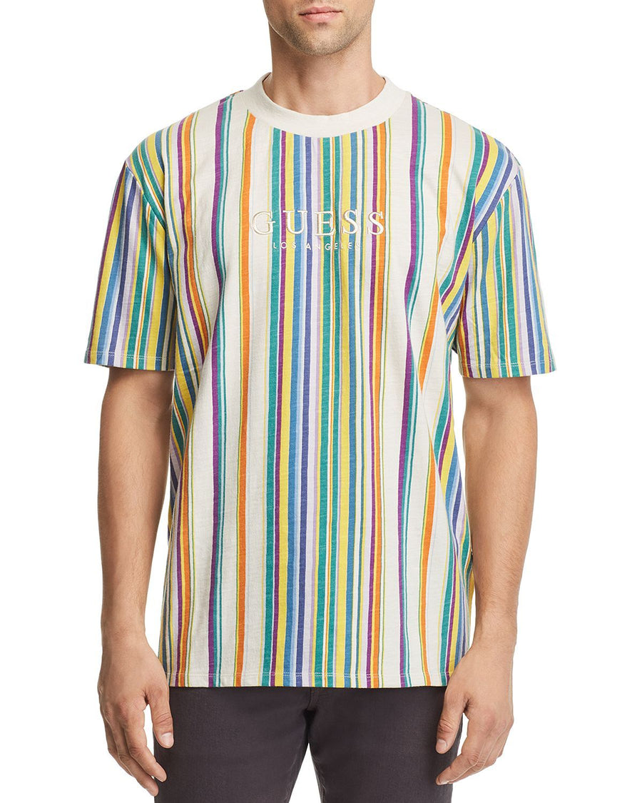 Guess Riviera Striped Tee Scuffy Multi