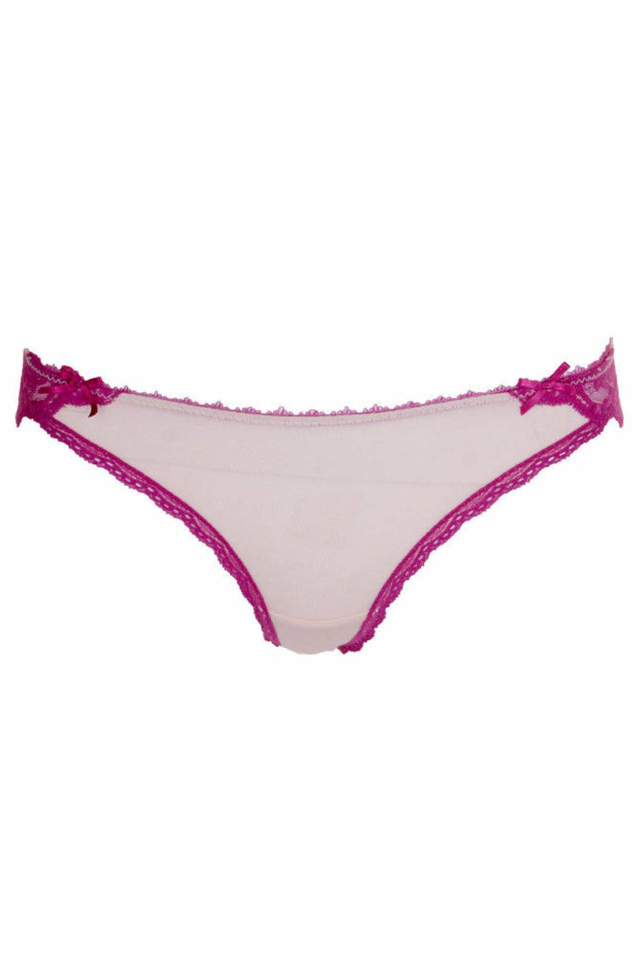 HEIDI By Heidi Klum Peony/Wild-Aster Lace-Trim Modal Bikini Panty