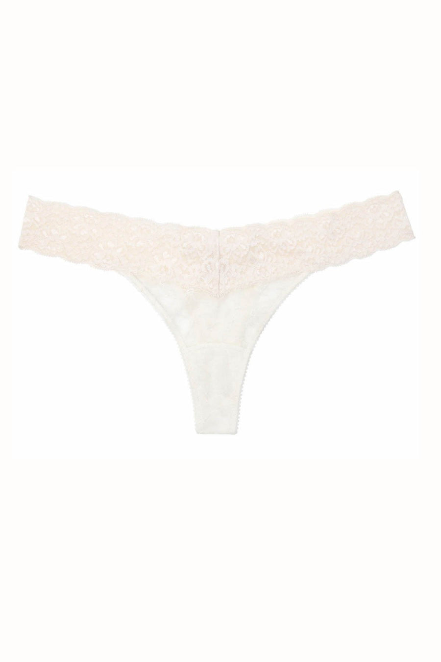 HEIDI By Heidi Klum Pristine-Ivory Stretch Lace Thong