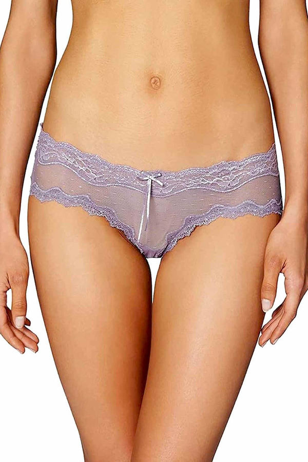 HEIDI By Heidi Klum Purple-Ash Mesh and Lace Dot Hipster