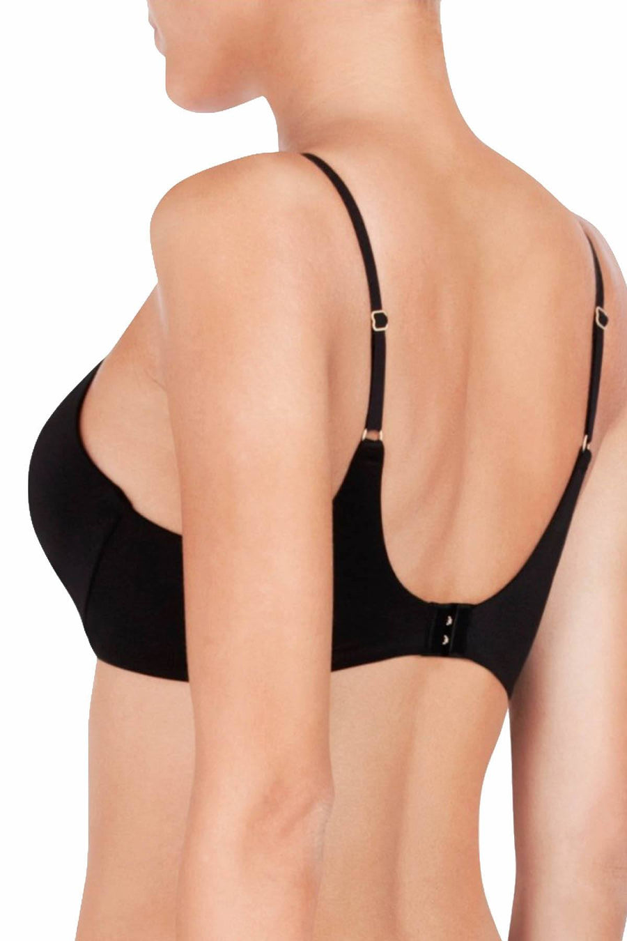HEIDI by Heidi Klum Black Custom-Lift Demi T-Shirt Bra
