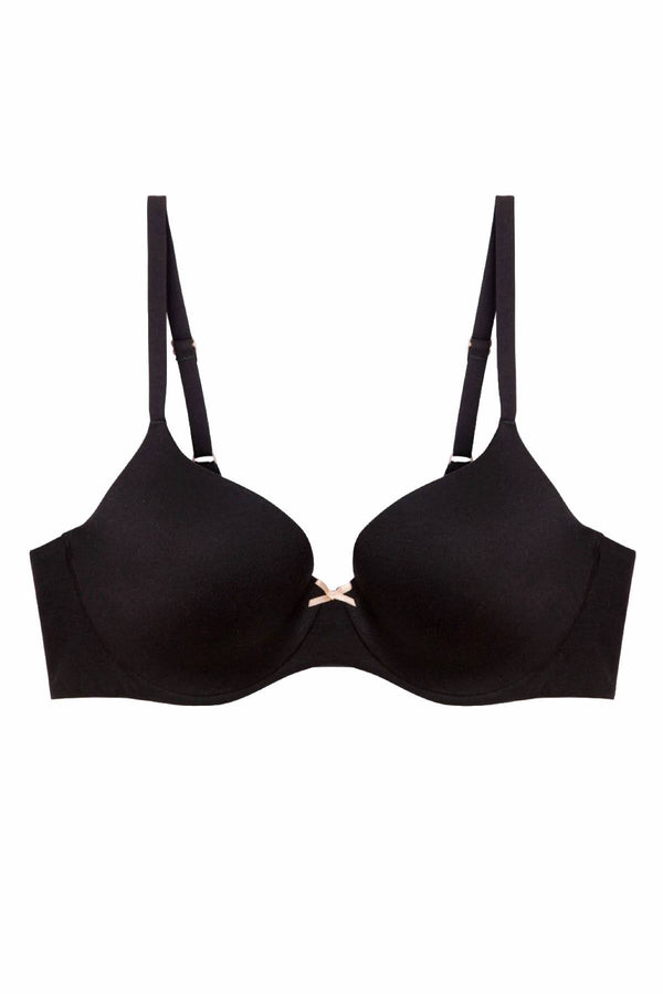 HEIDI by Heidi Klum Black Custom-Lift Demi T-Shirt Bra