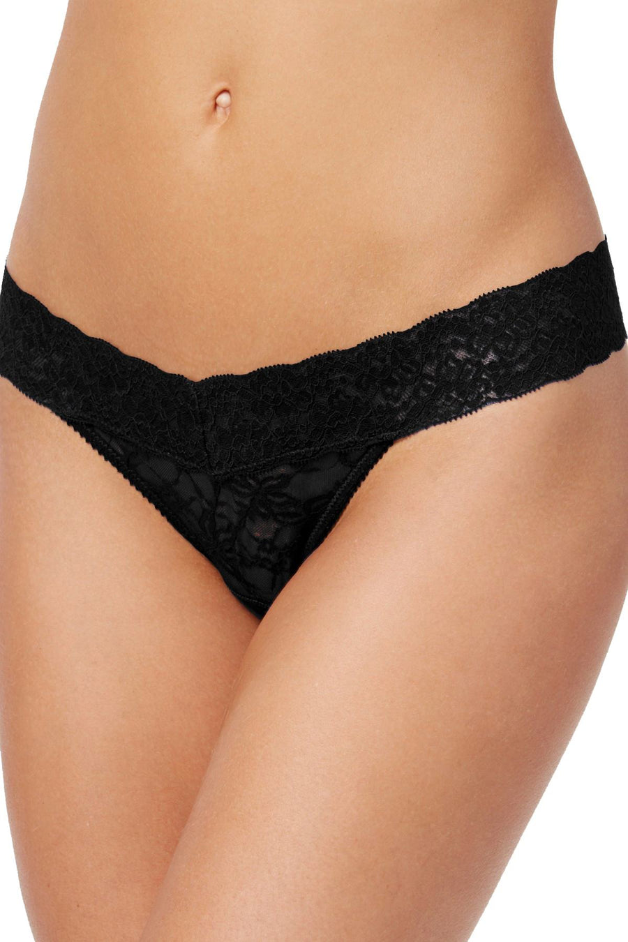 HEIDI by Heidi Klum Black Stretch Lace Thong