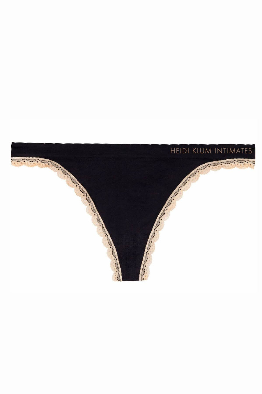 HEIDI by Heidi Klum Black/Toasted-Almond Seamless Thong