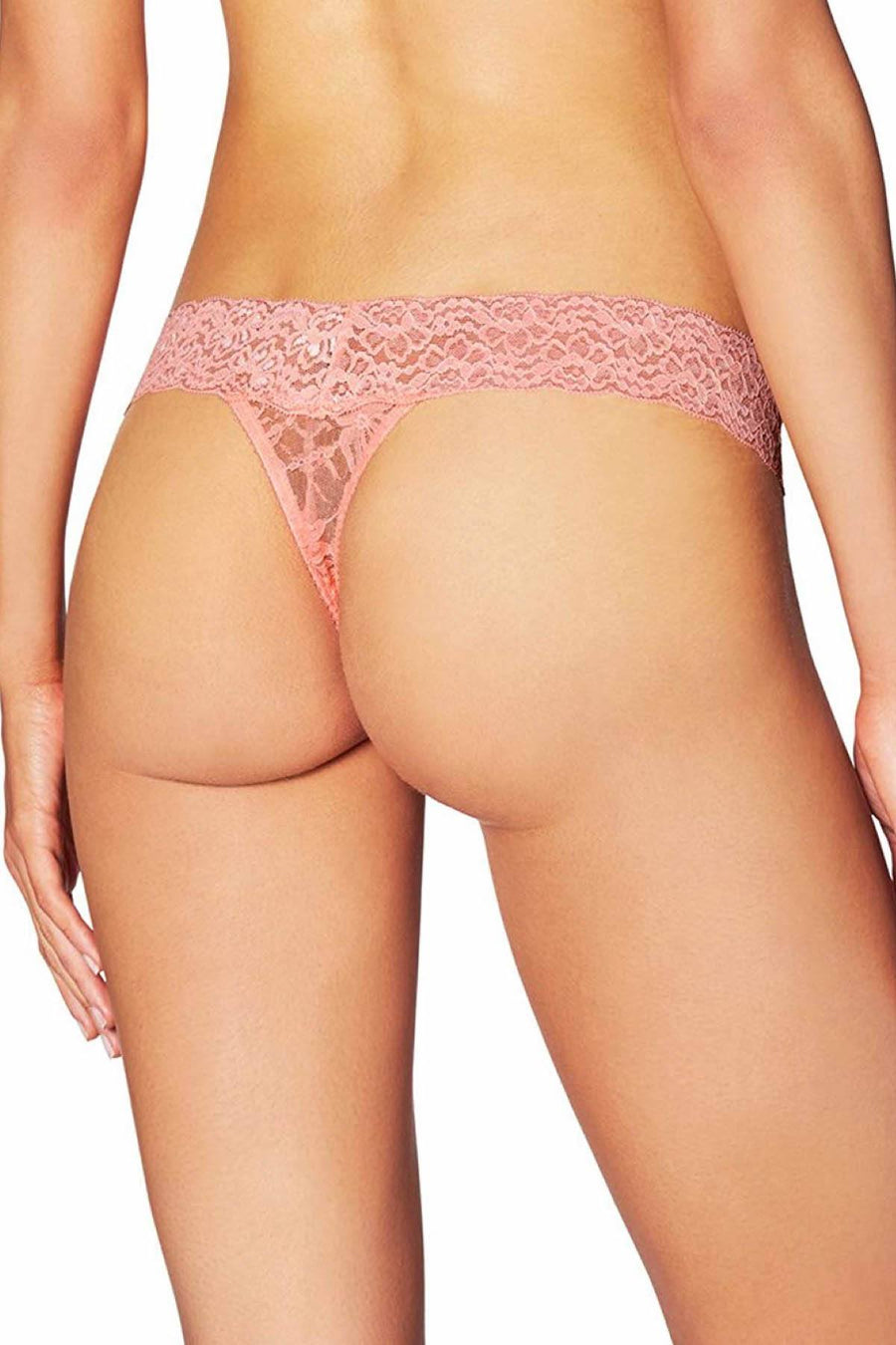 HEIDI by Heidi Klum Candlelight-Peach Stretch-Lace Thong