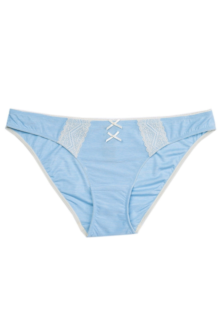 HEIDI by Heidi Klum Cerulean-Blue/Pristine-White Marl Lace Bikini Brief