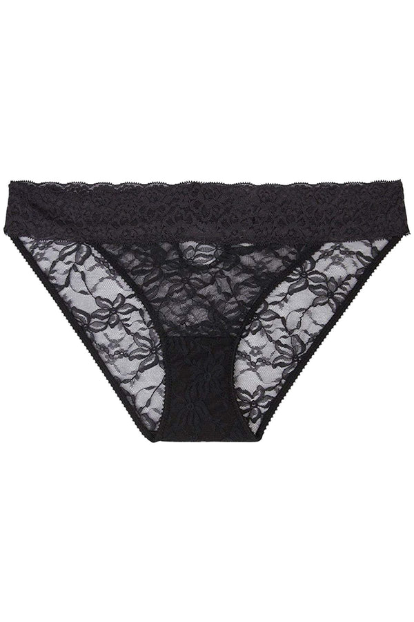 HEIDI by Heidi Klum Ebony Stretch-Lace Keyhole Bikini Brief