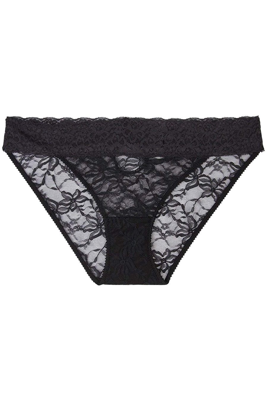 HEIDI by Heidi Klum Ebony Stretch-Lace Keyhole Bikini Brief