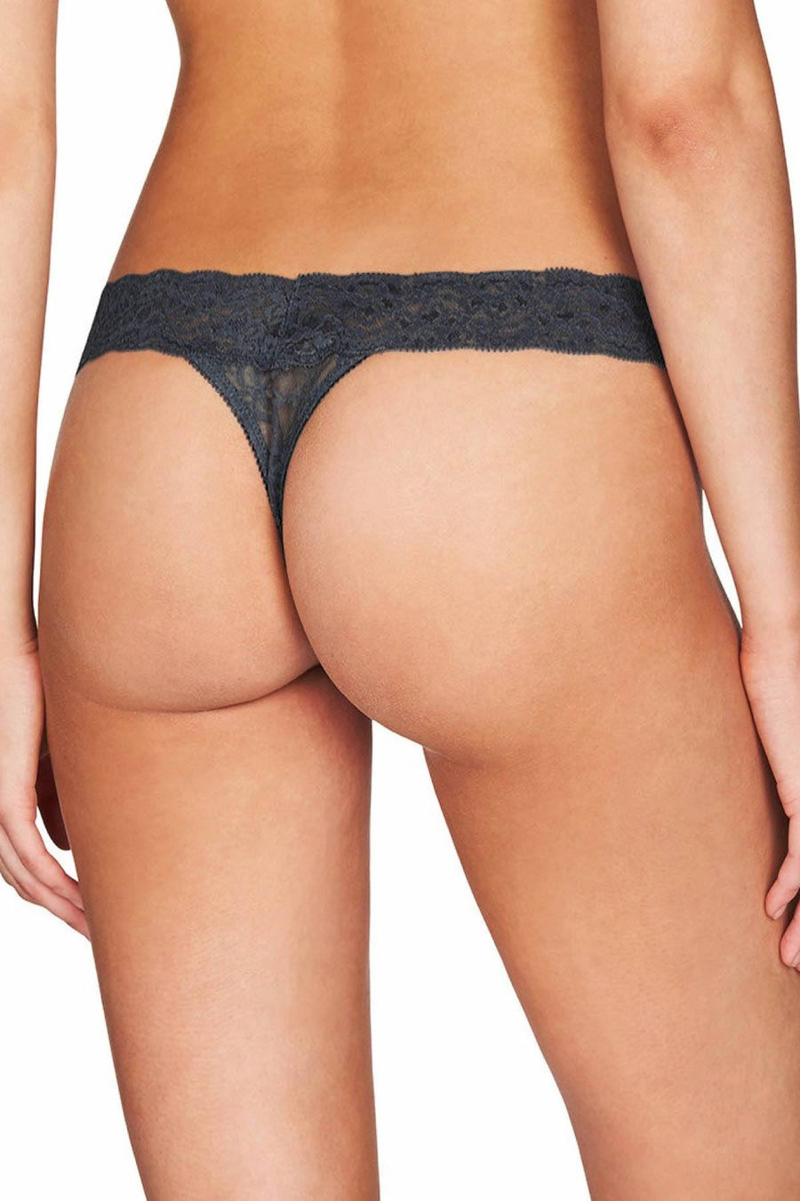 HEIDI by Heidi Klum Ebony Stretch-Lace Thong