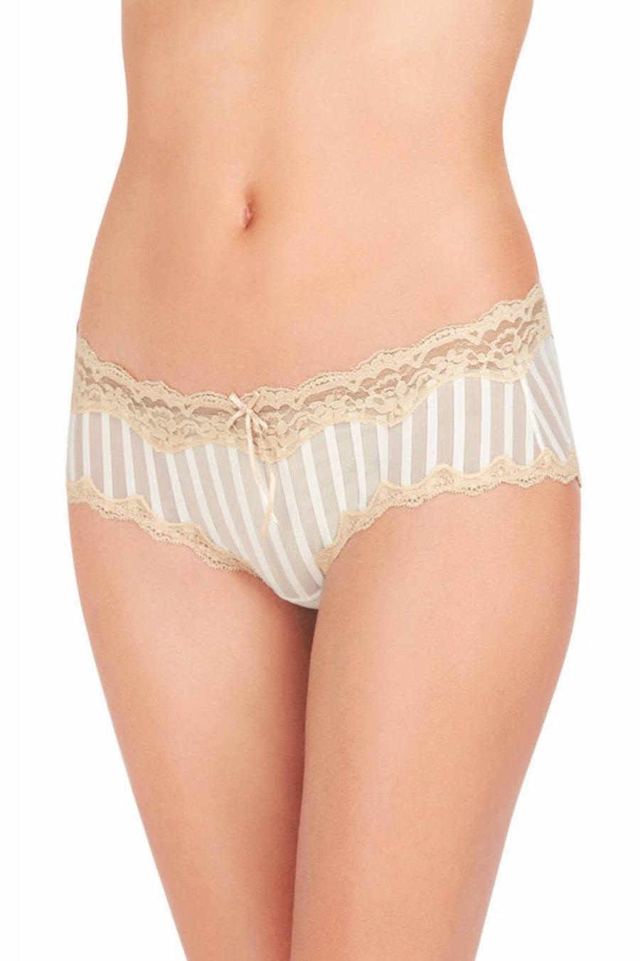 HEIDI by Heidi Klum Pristine/Toasted-Almond Mesh/Lace Hipster