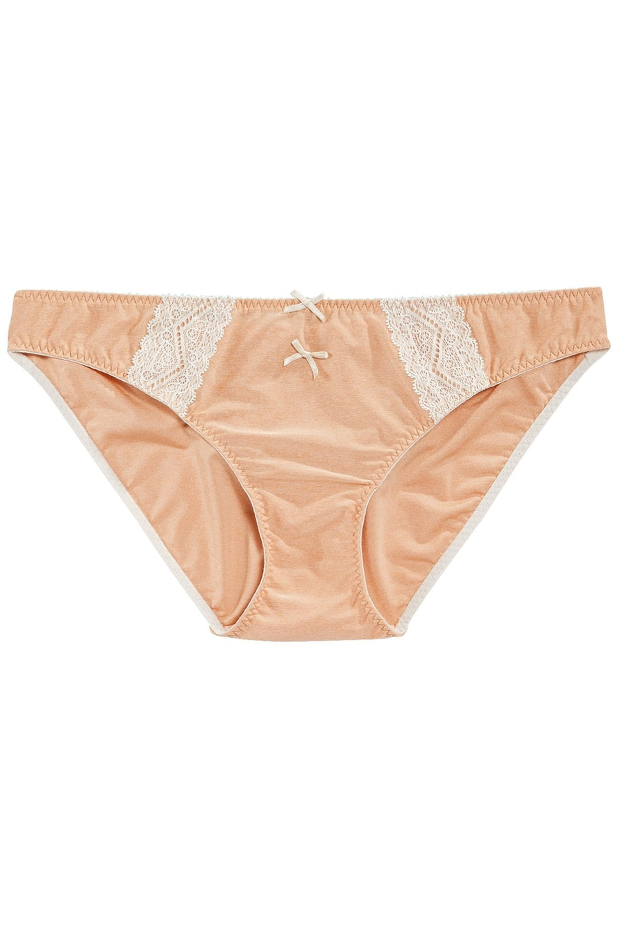 HEIDI by Heidi Klum Toasted-Almond Marl/Pristine Lace Bikini Brief