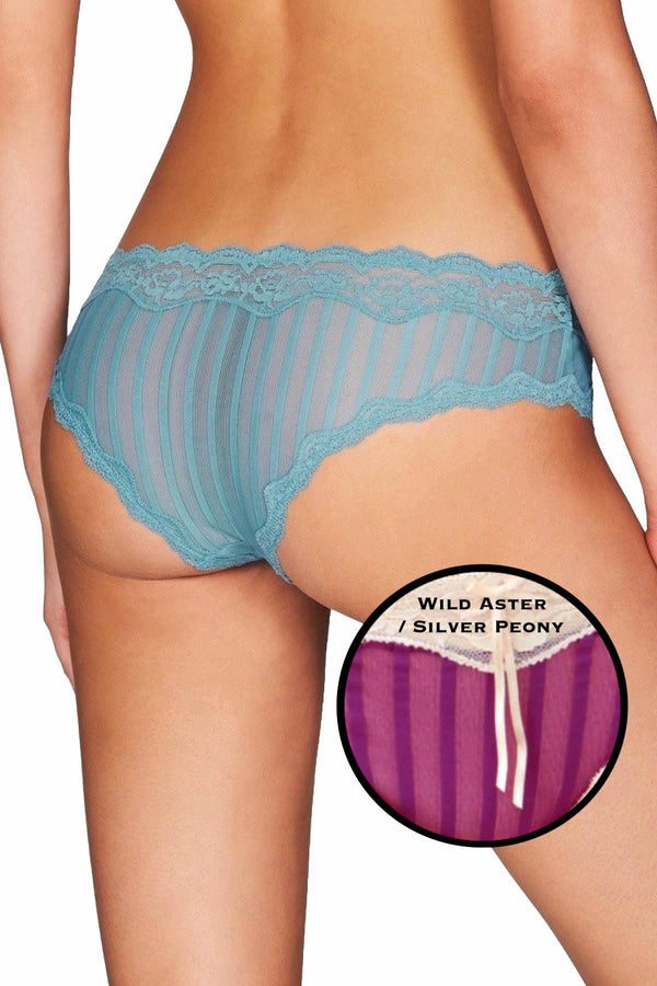 HEIDI by Heidi Klum Wild-Aster/Peony Mesh/Lace Cheeky Panty