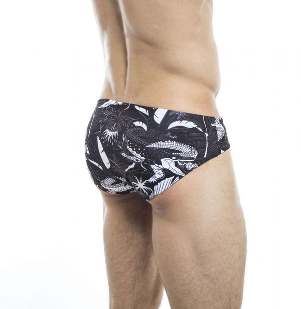 HUNK2 SB20201C EinfarbigÂ² Reversible Swim Briefs Color White