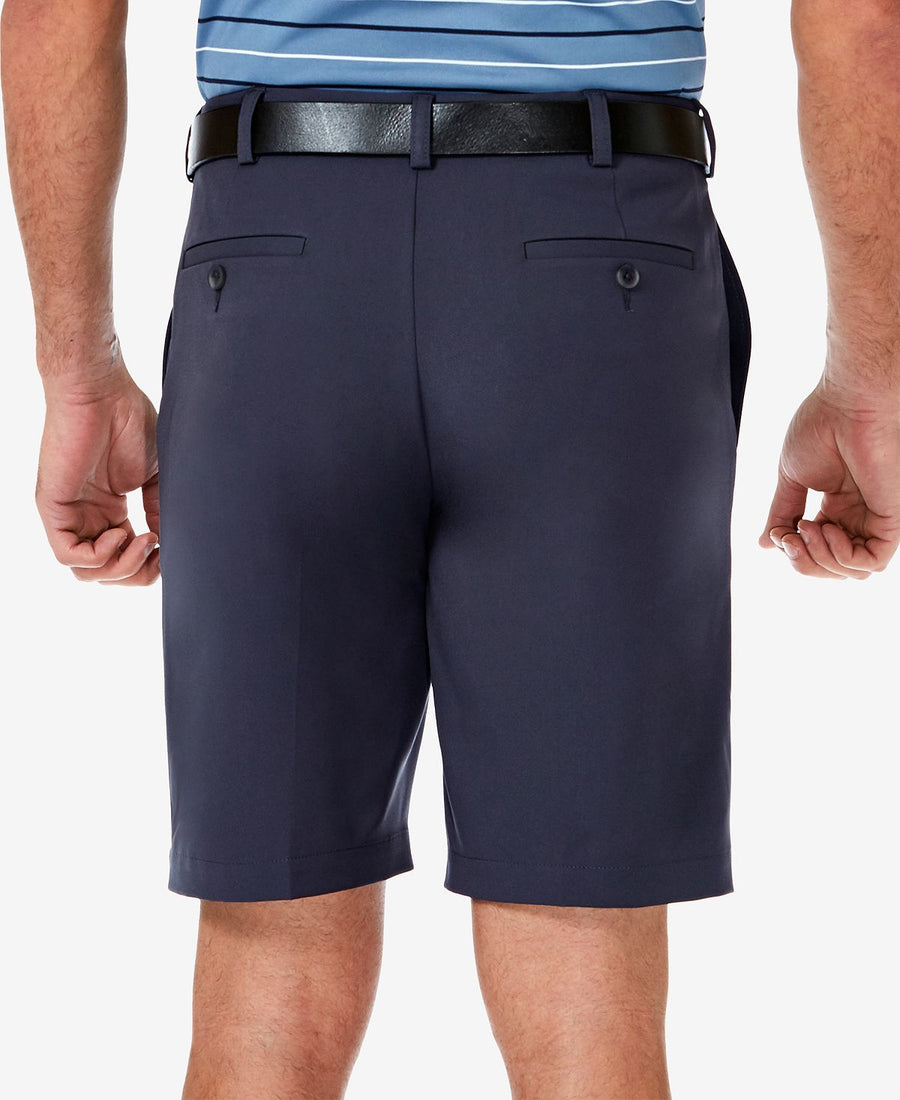 Haggar Cool 18 Pro Flat Front Classic-fit 9.5" Shorts Navy