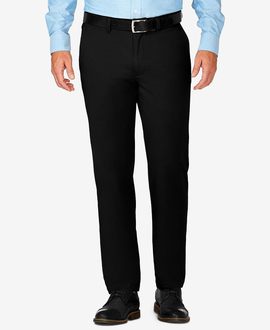 Haggar J.m. Luxury Comfort Slim-fit Performance Stretch Casual Pants Black