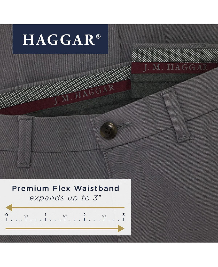 Haggar J.m. Luxury Comfort Slim-fit Performance Stretch Casual Pants Black