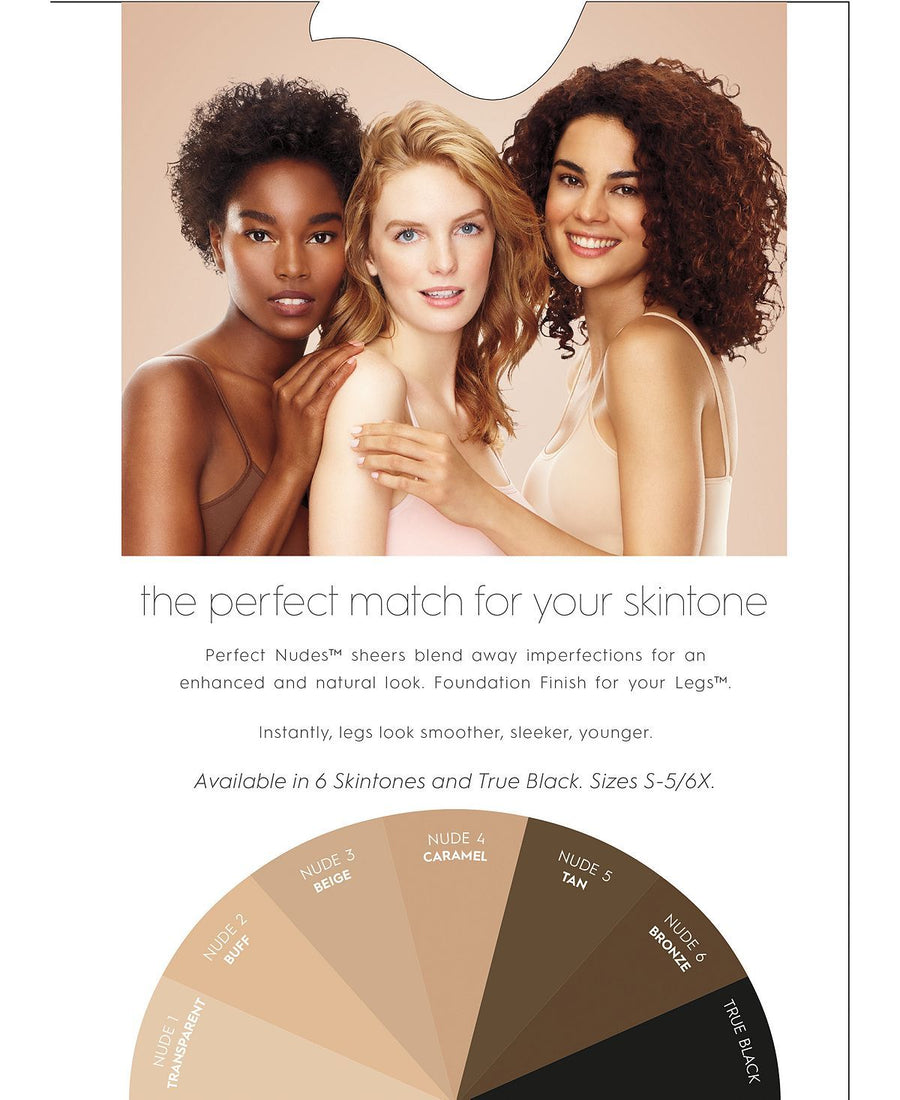 Hanes Wo Perfect Nudes Run Resistant Light Tummy Control Sheer-to-waist Pantyhose Sheers Bronze- Nude 03