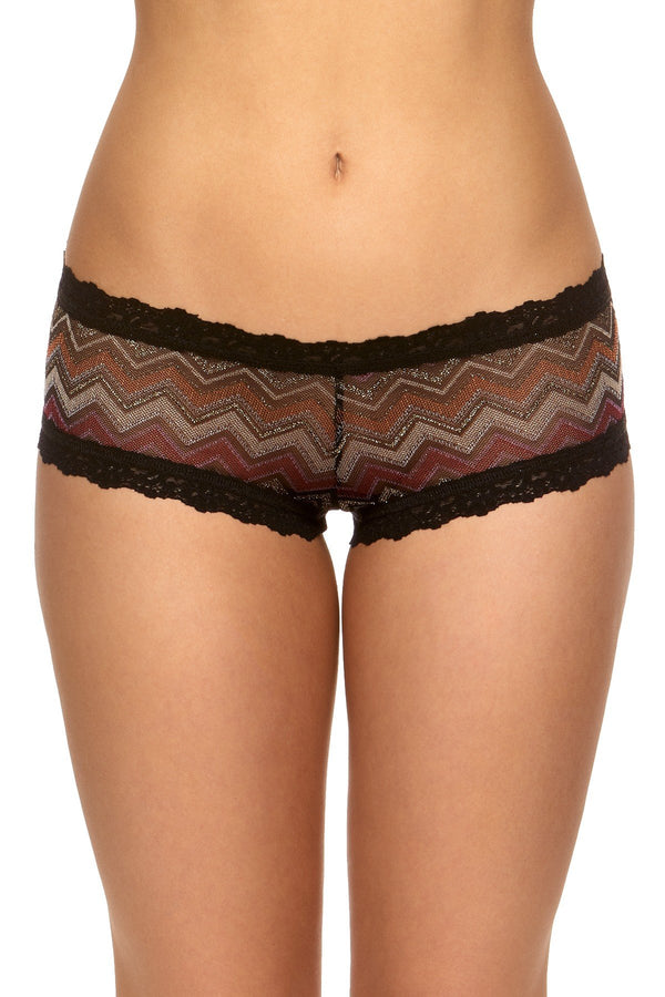 Hanky Panky Black/Multi Ziggy Boyshort